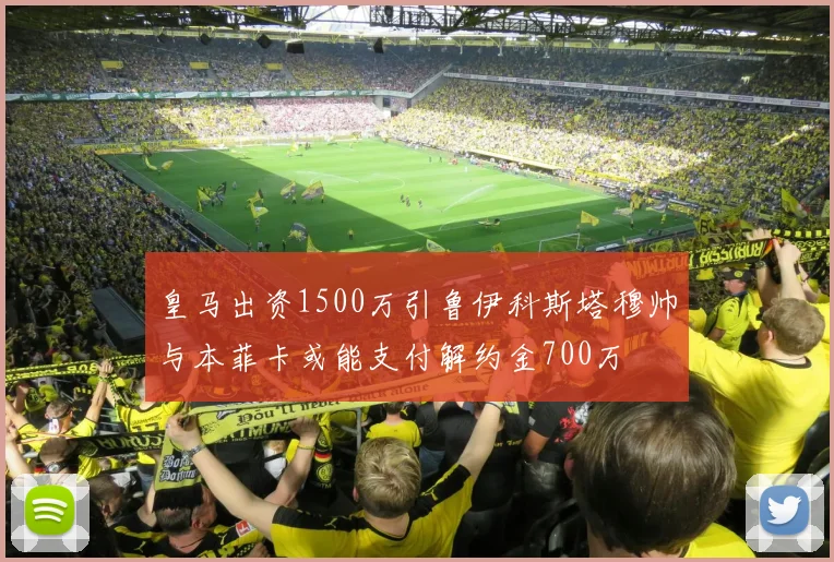 皇马出资1500万引鲁伊科斯塔穆帅与本菲卡或能支付解约金700万